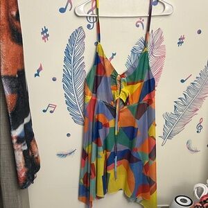 SHEIN Multicolor Geometric Camisole